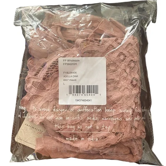 NWT Free People intimately Adella Cami Color Mauve Size L. - Picture 5 of 5